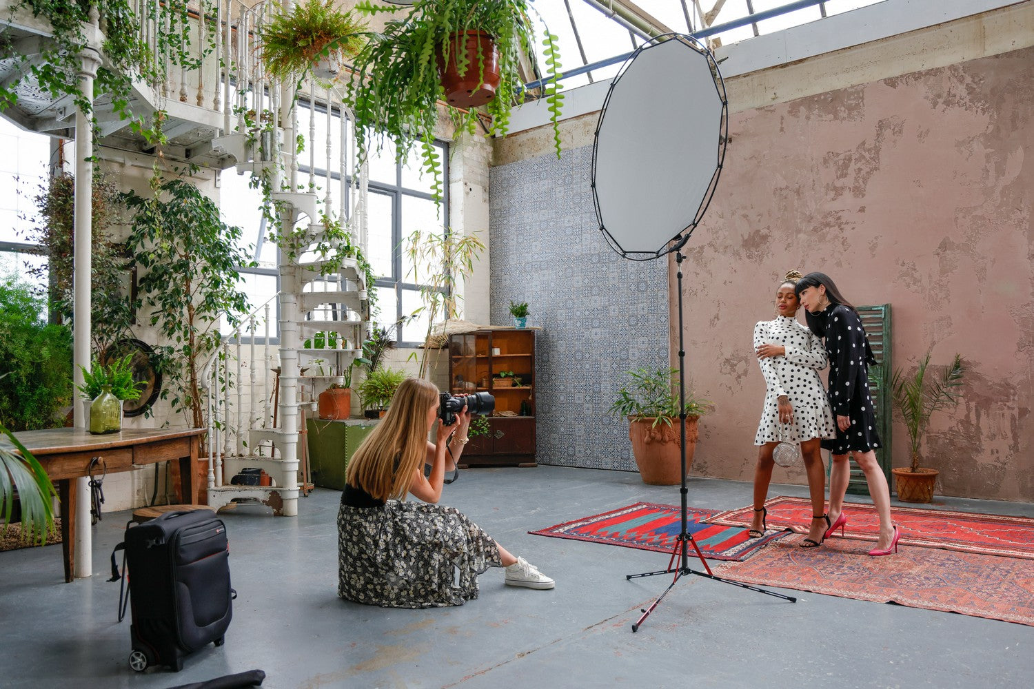 Отражател бяло/сребърно Manfrotto Halo Compact Plus 98cm - комплект