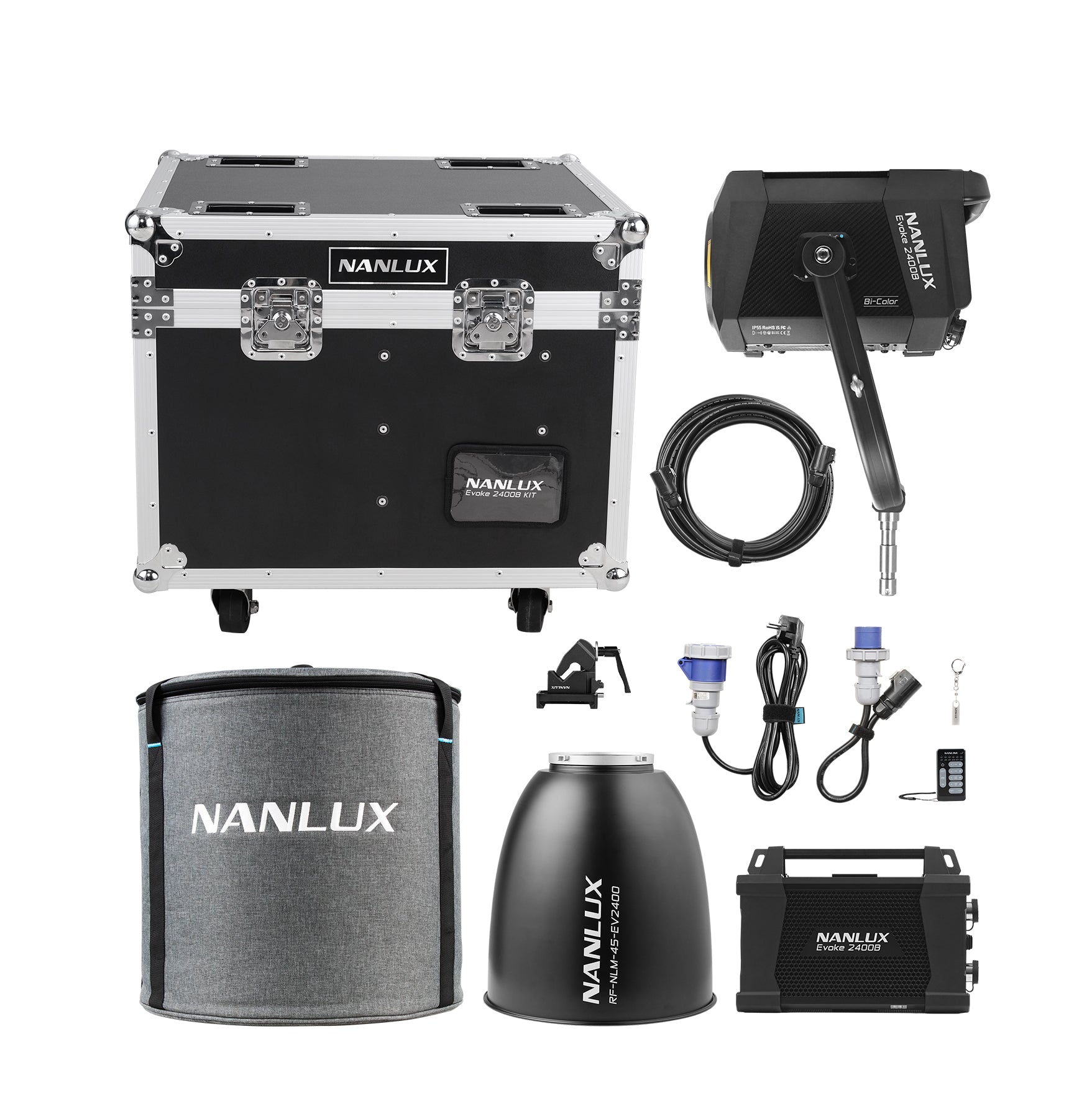 Диодно осветление NANLUX Evoke 2400B Bi-color с транспортен куфар