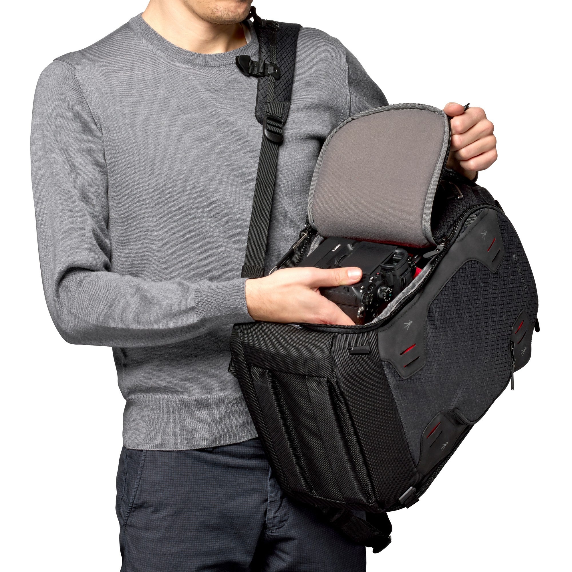 Manfrotto PRO Light Multiloader Camera Backpack M for DSLR/Camcorder - 17L