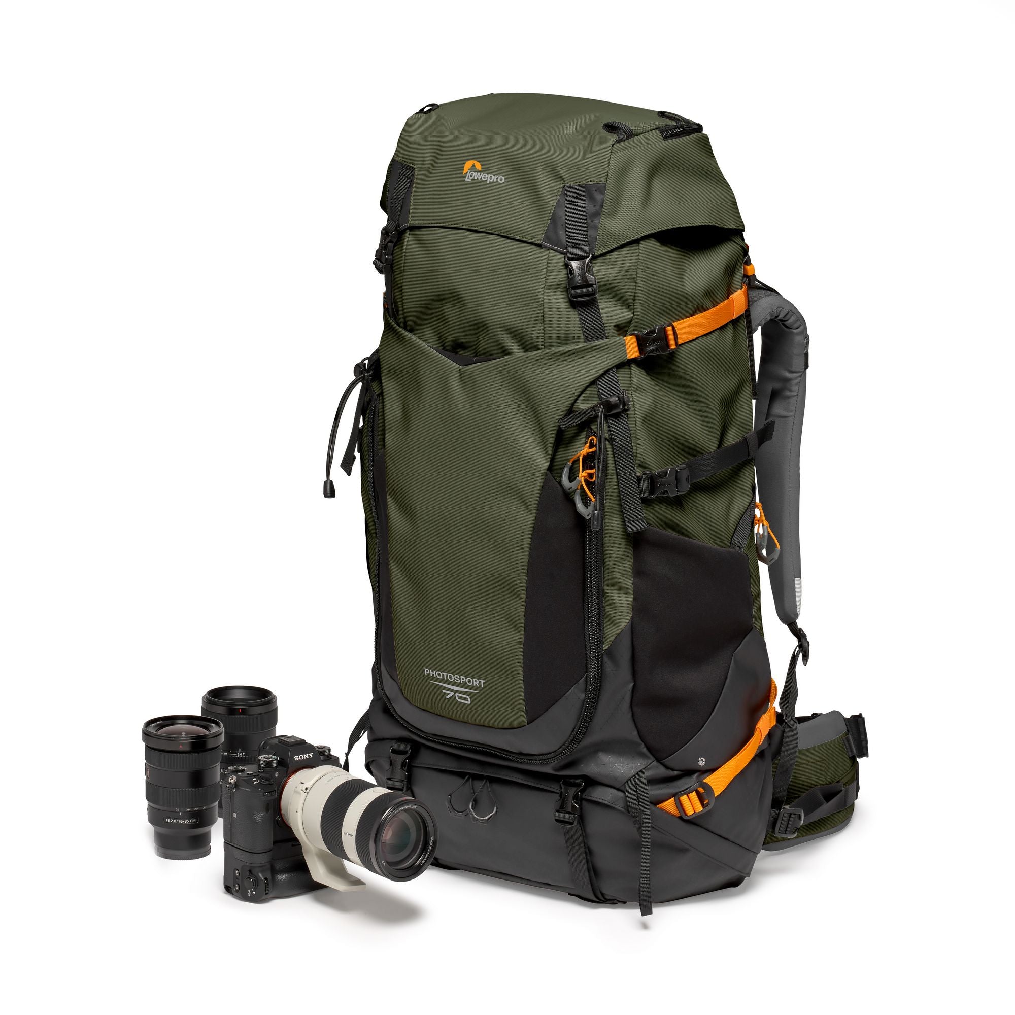 Раница Lowepro PhotoSport PRO 70L AW IV (S-M) - Тъмно зелен