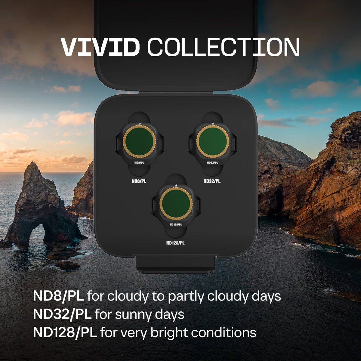 PolarPro DJI Mini 5 Pro Vivid Collection (ND8/PL, ND32/PL, ND128/PL)
