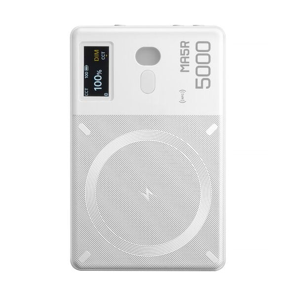 Диоден RGB панел и преносимо зарядно Godox MA5R (White)