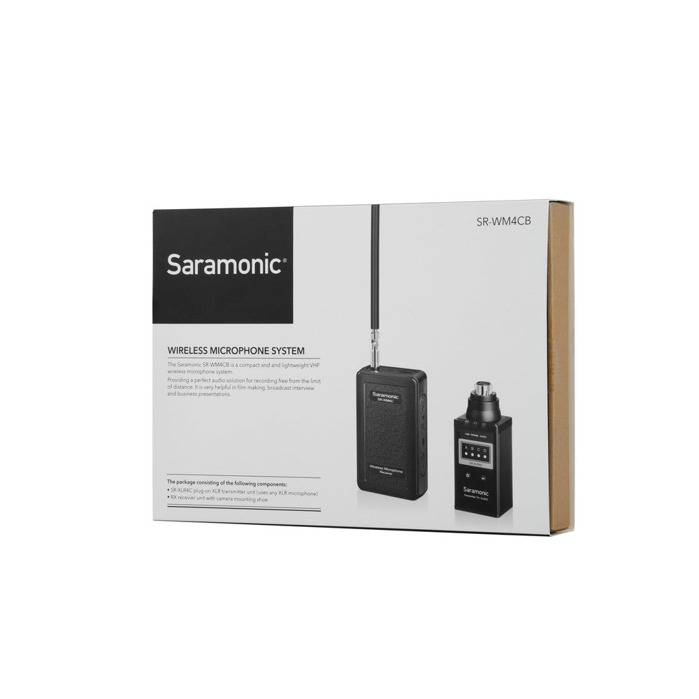 Saramonic Sr-Xlr4C 4 Channel Vhf Wireless Xlr Plug-In Microphone Transmitter