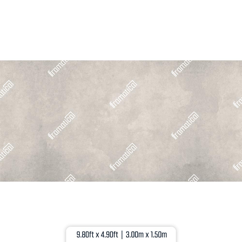 Neutral Soft Grey Concrete- Look Mat Floor - 3.00m x 1.50m