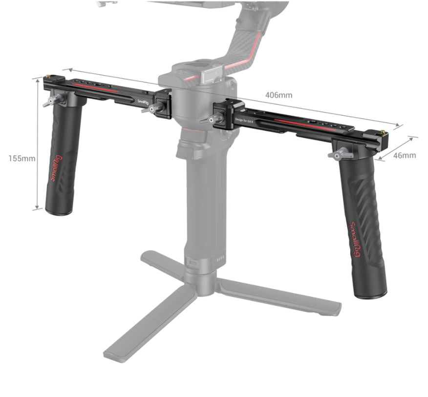 SmallRig 3027 Двойна дръжка с ръкохватки за DJI RS 2/RSC 2/RS3/RS3 PRO/RS4/RS4 PRO