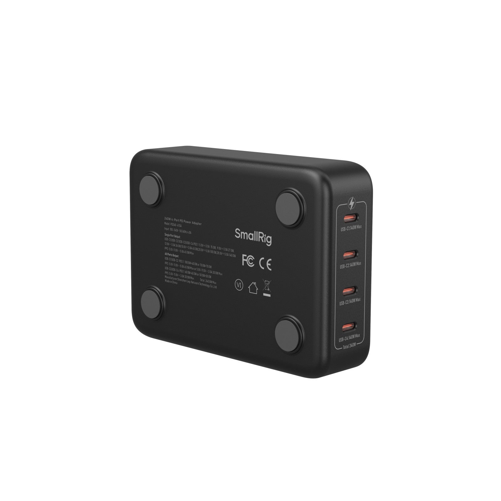 SmallRig 240W 4 портово PD зарядно устройство (стандарт ЕС)