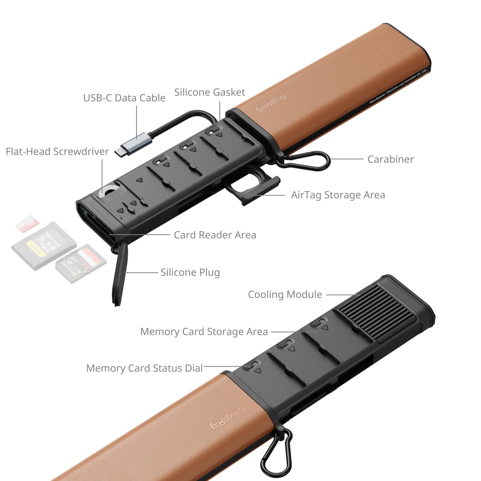 SmallRig Мултифункционален четец на карти и калъф за съхранение (CFexpress Type B) 4532
