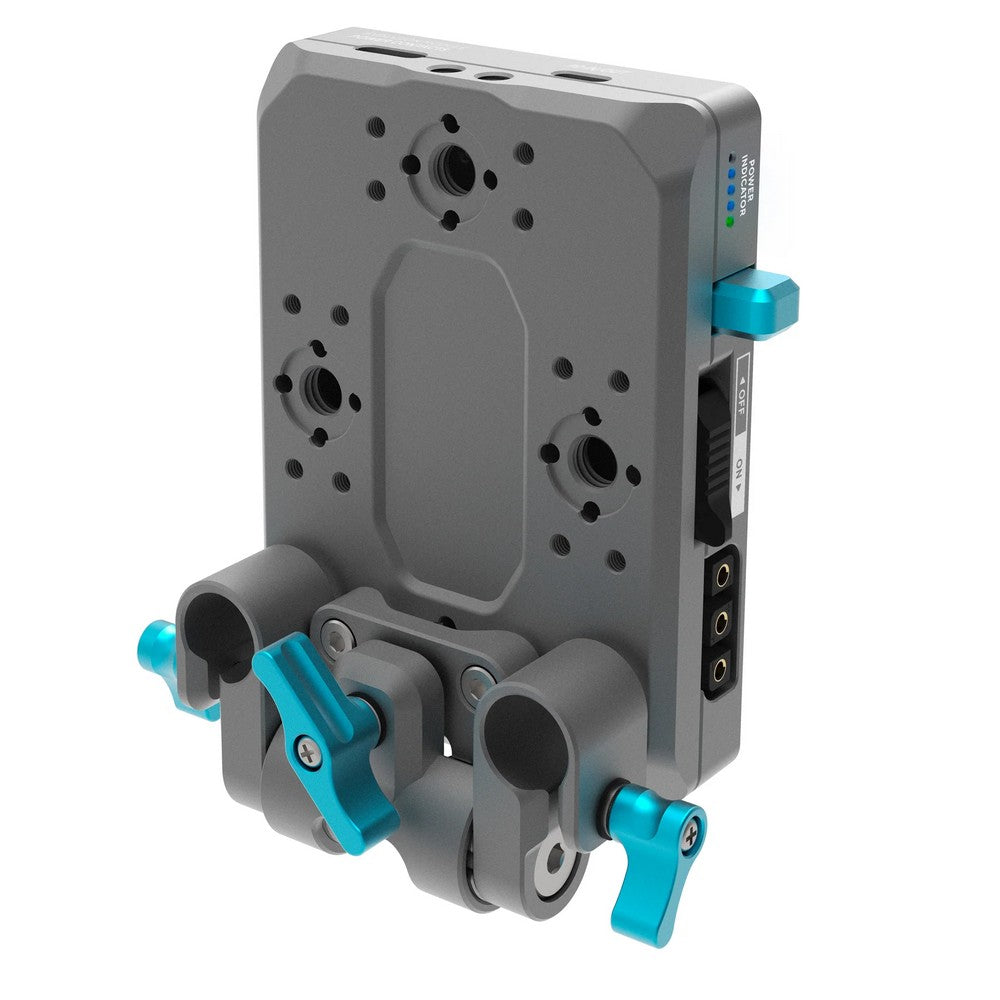 Kondor Blue V-Mount Pro Батерийна Плоча с Клампа за Тръби