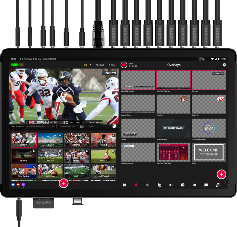 Система за стрийминг и запис YoloBox Extreme - All-in-One Multi-Camera Live Streaming and Switching System
