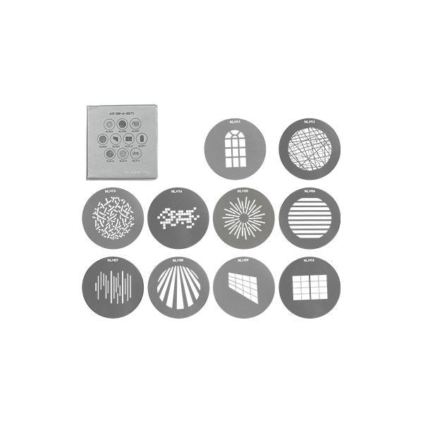 Комплект 1 Gobo маски NANLUX за PJ-NLM-15-30