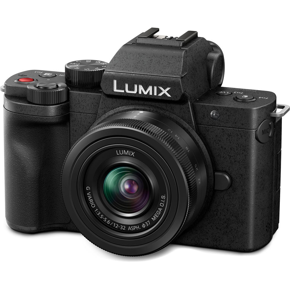 Фотоапарат за влогване Panasonic Lumix G100 + DMW-SHGR1 грип за управление на камерата