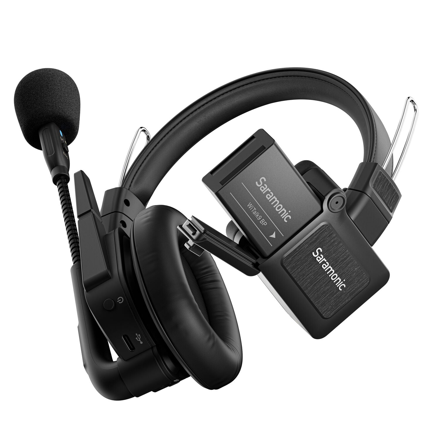 Интерком с 2 единични (1 мастър) слушалки Saramonic WiTalk9 WT2S Full-Duplex 1.9GHz DECT
