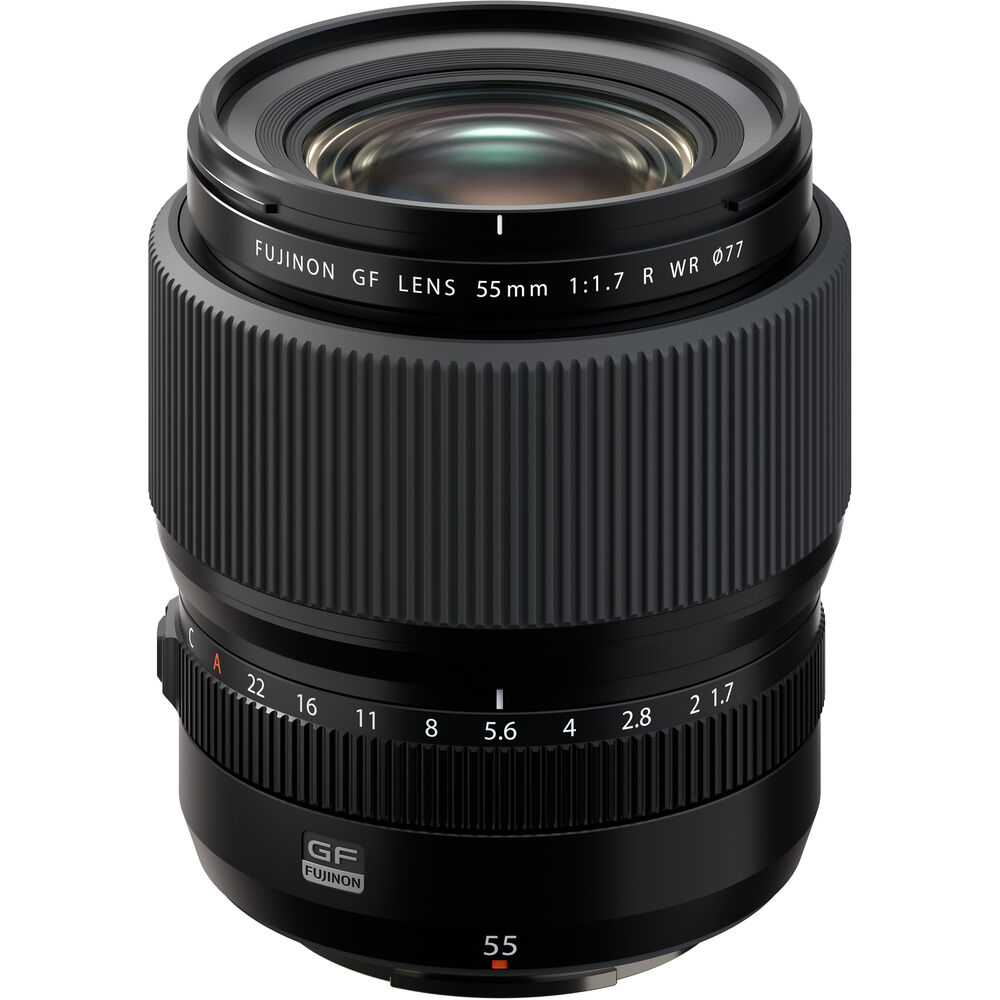 Обектив FUJIFILM GF 55mm f1.7 R WR за средноформатни камери Fujifilm