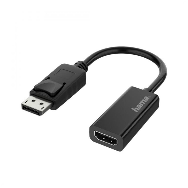 Адаптер Hama, DisplayPort Мъжко - HDMI Женско, Ultra HD, 4k, Черен