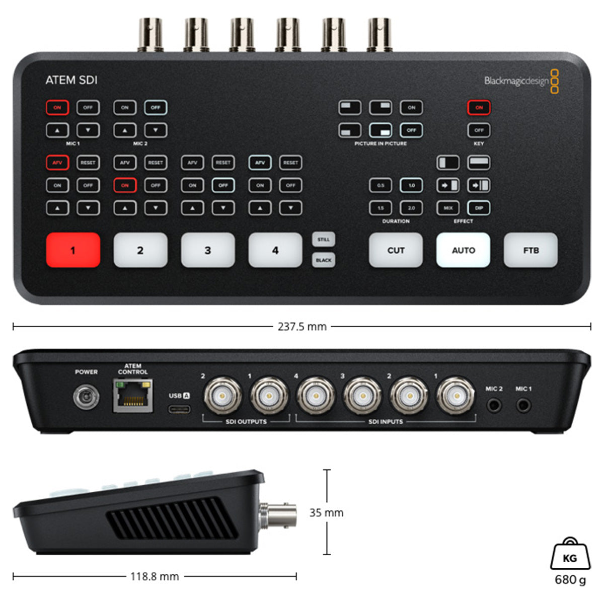 Blackmagic Design ATEM SDI - компактен видеосмесител