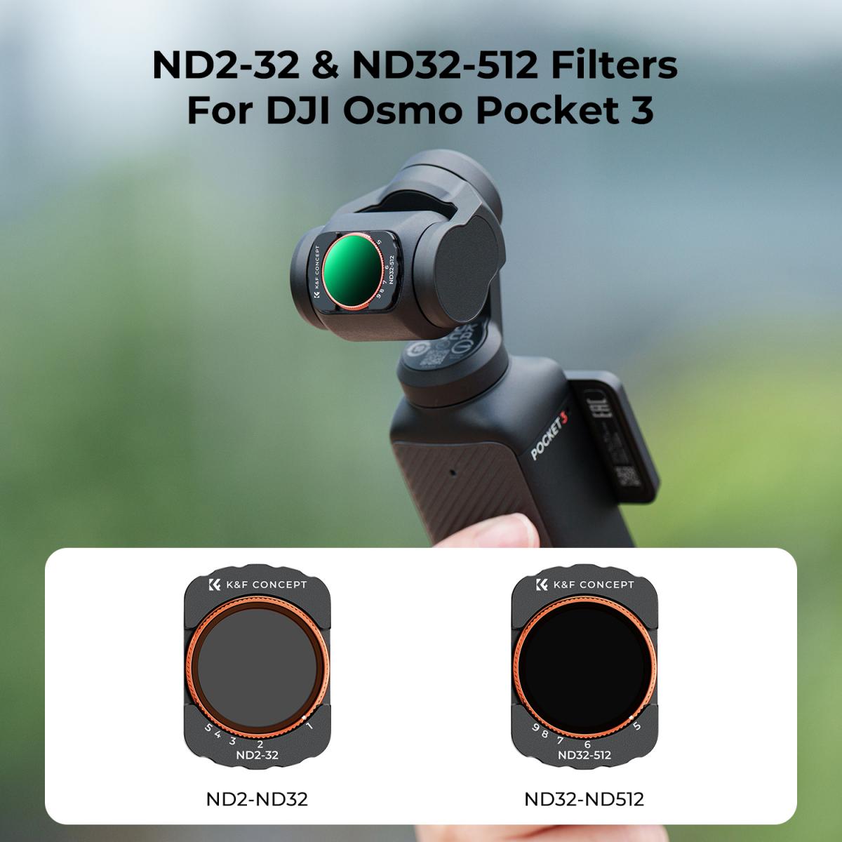 Комплект VND магнитни филтри ND2-32 и ND32-512 K&F Concept
