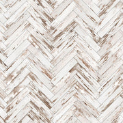 Подова подложка - Whitewashed Herringbone Wood  - 3.00m x 1.50m