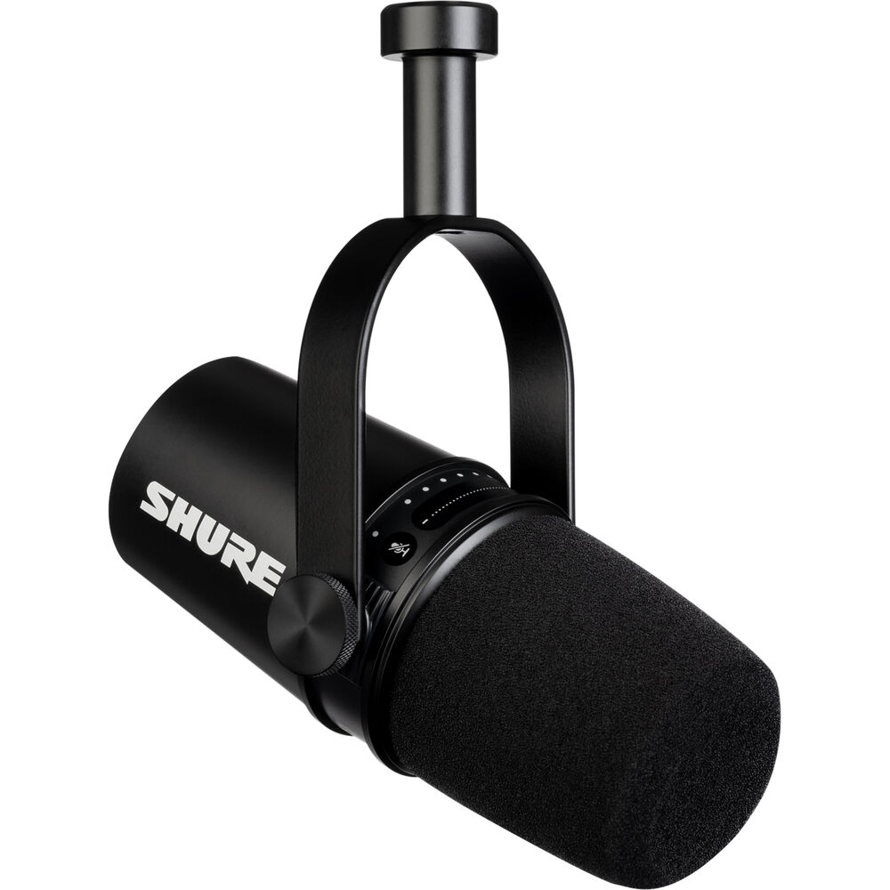 Динамичен Podcast микрофон Shure MV7 - Черен