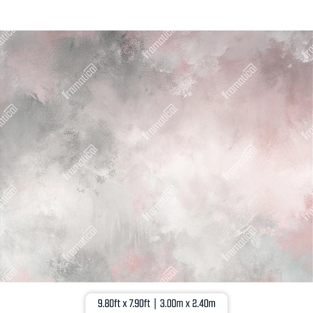 Текстилен фон - Pink-Gray Fog - 3.00m x 2.40m