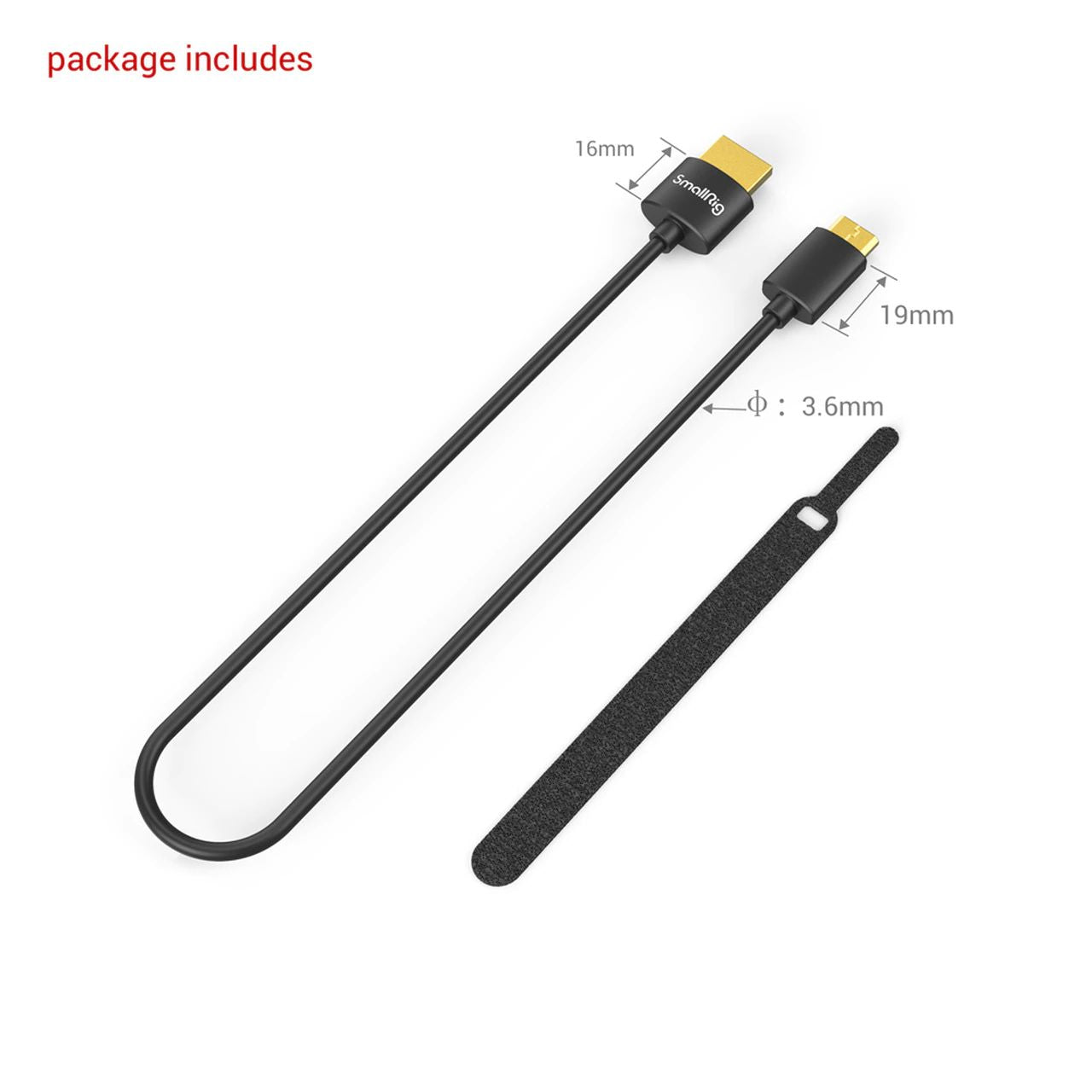 HDMI към mini HDMI Slim кабел 55см - SmallRig 3041