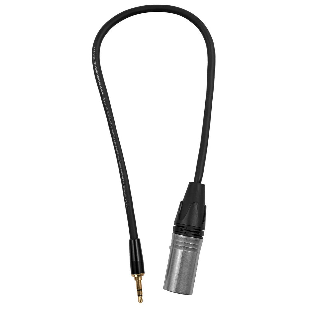 Kondor Blue 16in XLR Male to 3.5mm Male Mini TRS