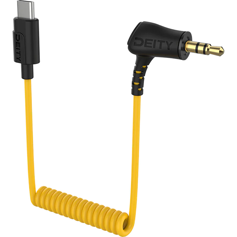 Deity Microphones C21 - 3.5 TRS To USB-C Coiled Audio Cable