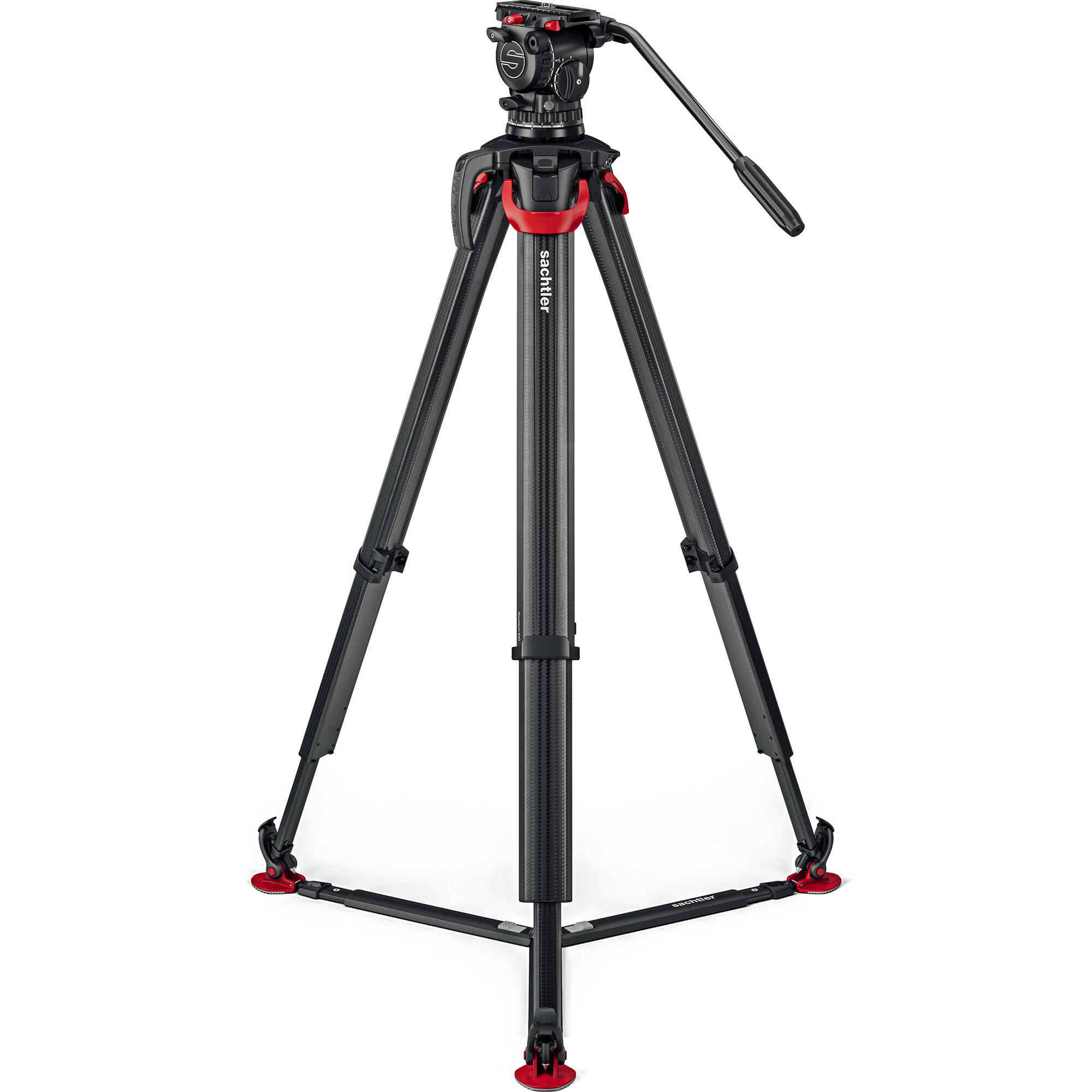 Видео статив Sachtler aktiv10 Flowtech 100 GS Карбонов комплект със система за бързо разпъване