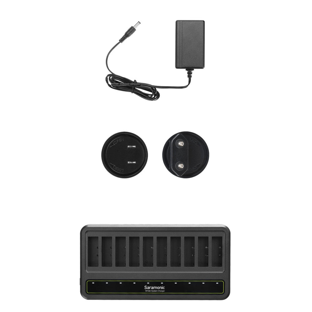 Saramonic WiTalk-CB 10-Bay Charger for WiTalk Intercom Headsets & Hub WiTalk-BP Li-ion Batteries