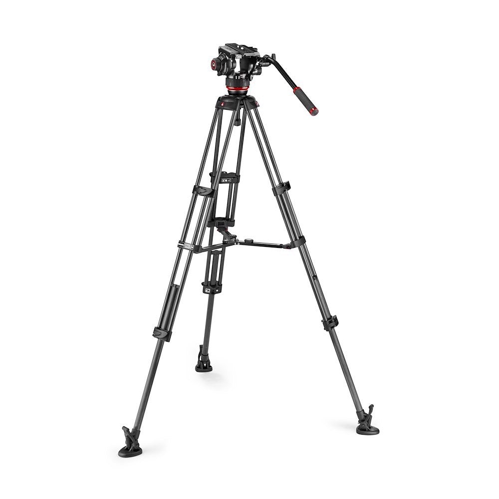 Manfrotto MVK504XTWINMC карбонов видео статив с флуидна глава 504X, крака със среден паяк и чанта - 5г. гаранция