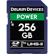 SD Delkin Power 2000X UHS-II U3 (V90) R300/W250 256GB