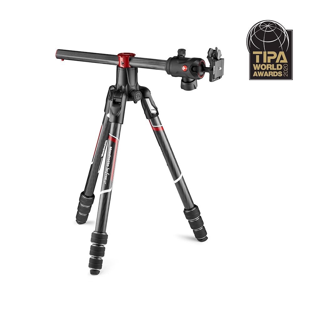 Карбонов туристически статив Manfrotto Befree GT XPRO с 90 градусова колона - 10г. Гаранция