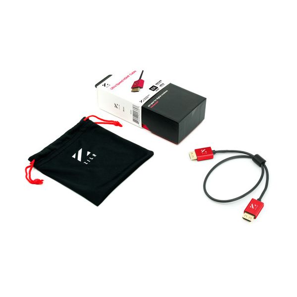 HDMI кабел ZILR 8K Hyper Thin Ultra High-Speed Ethernet Full към Full (A) - 50см
