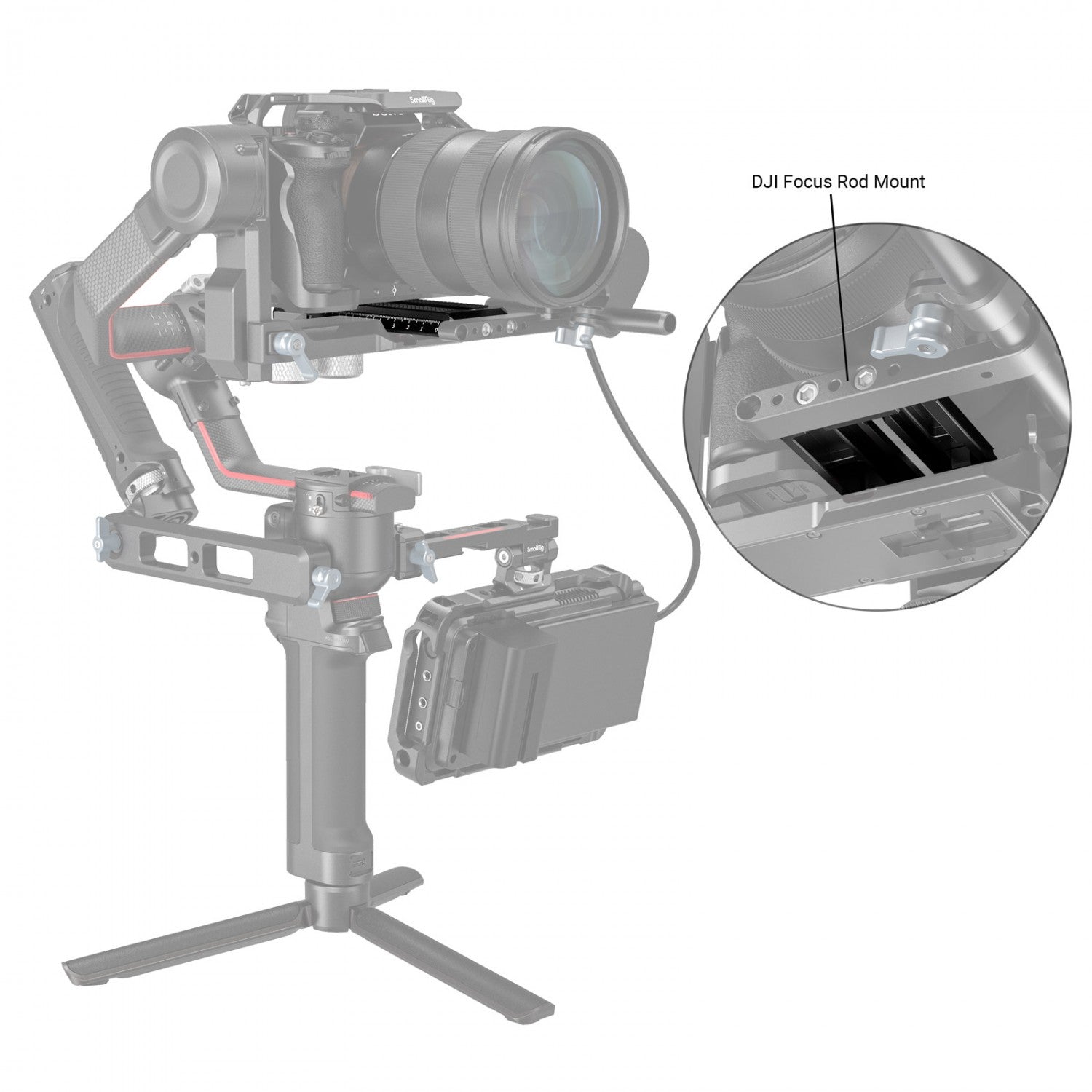 Плочка с бързо освобождаване SmallRig за DJI RS 2 / RSC 2 / Ronin-S Gimbal / RS 3 / RS 3 Pro