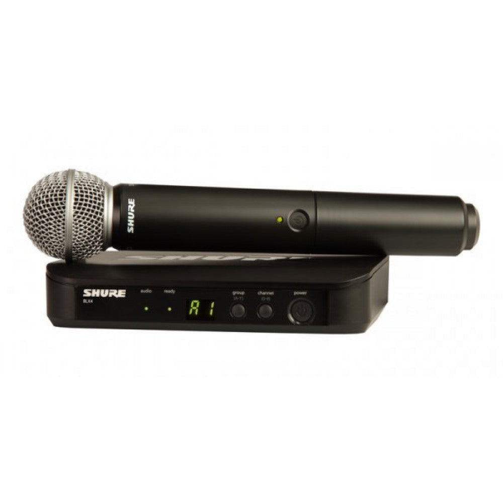 Безжична система Shure BLX24E/SM58-M17 (662-686MHz) с ръчен микрофон и капсула SM58-кардиод