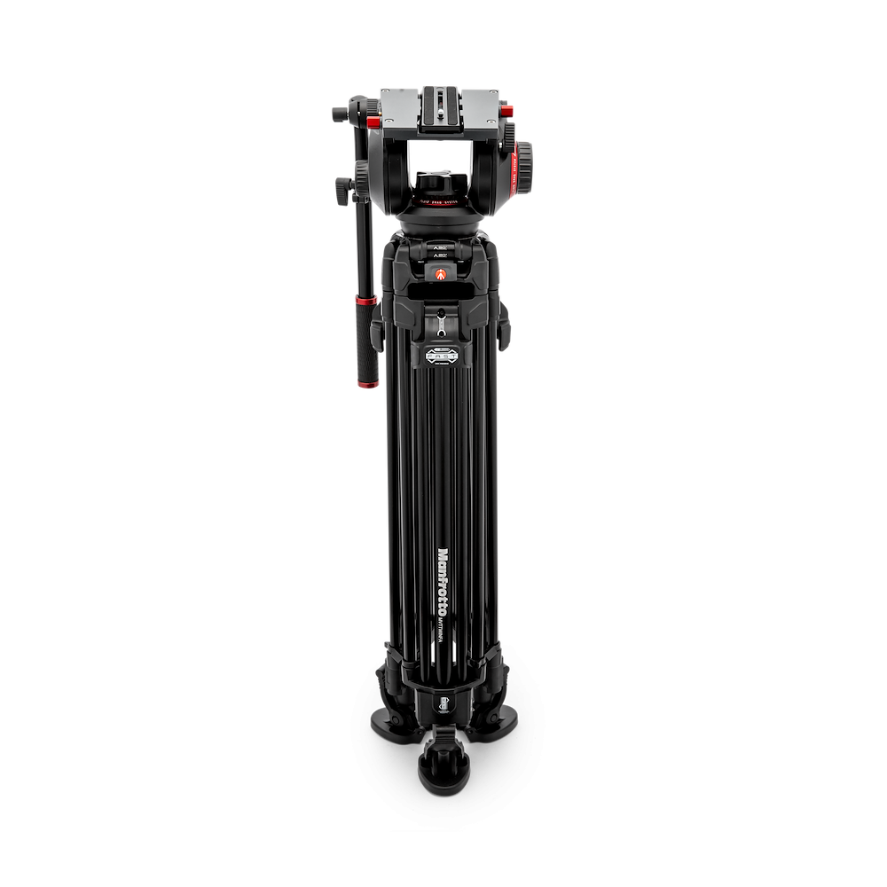 Видео статив кит Manfrotto с глава 509 FAST и двойни бързо разпъващи алуминиеви крака 645 - среден паяк 5г. гаранция