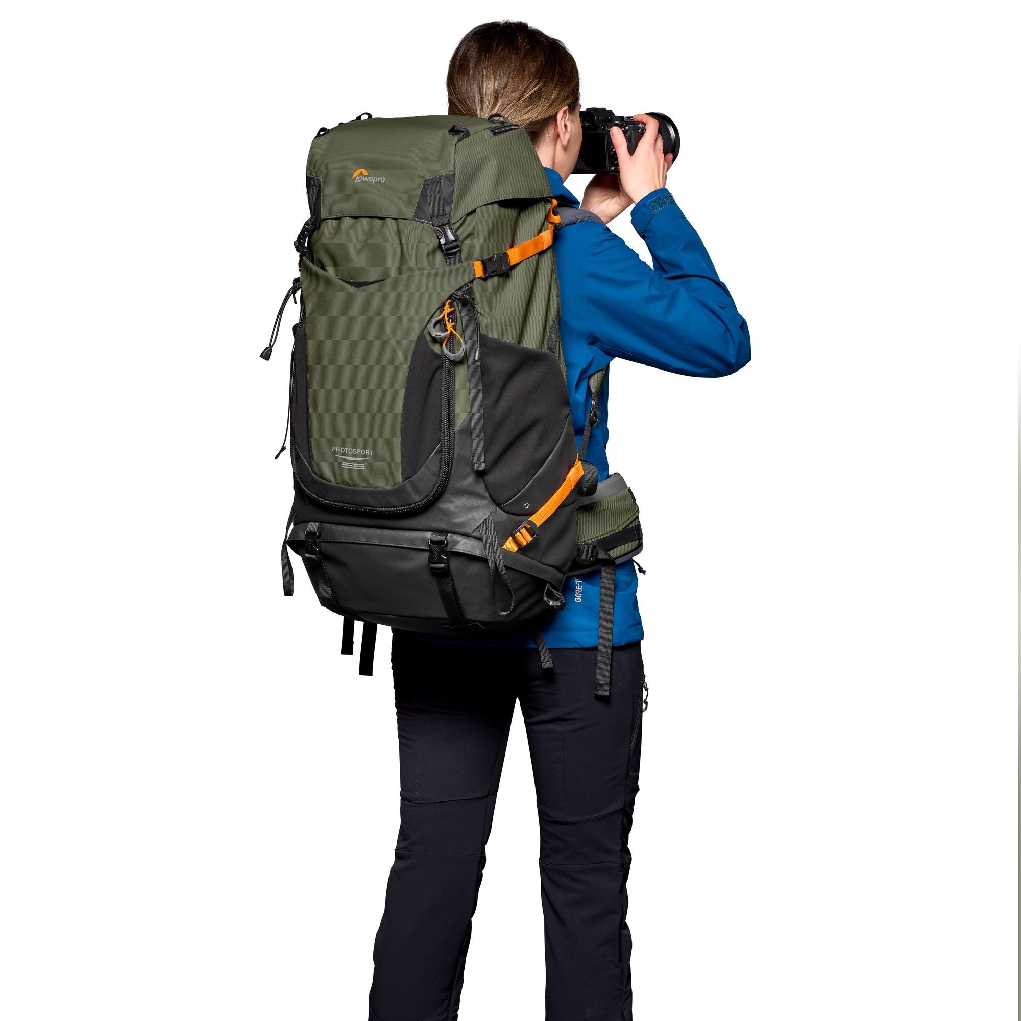 Раница Lowepro PhotoSport PRO 55L AW IV (S-M) - Тъмно зелен