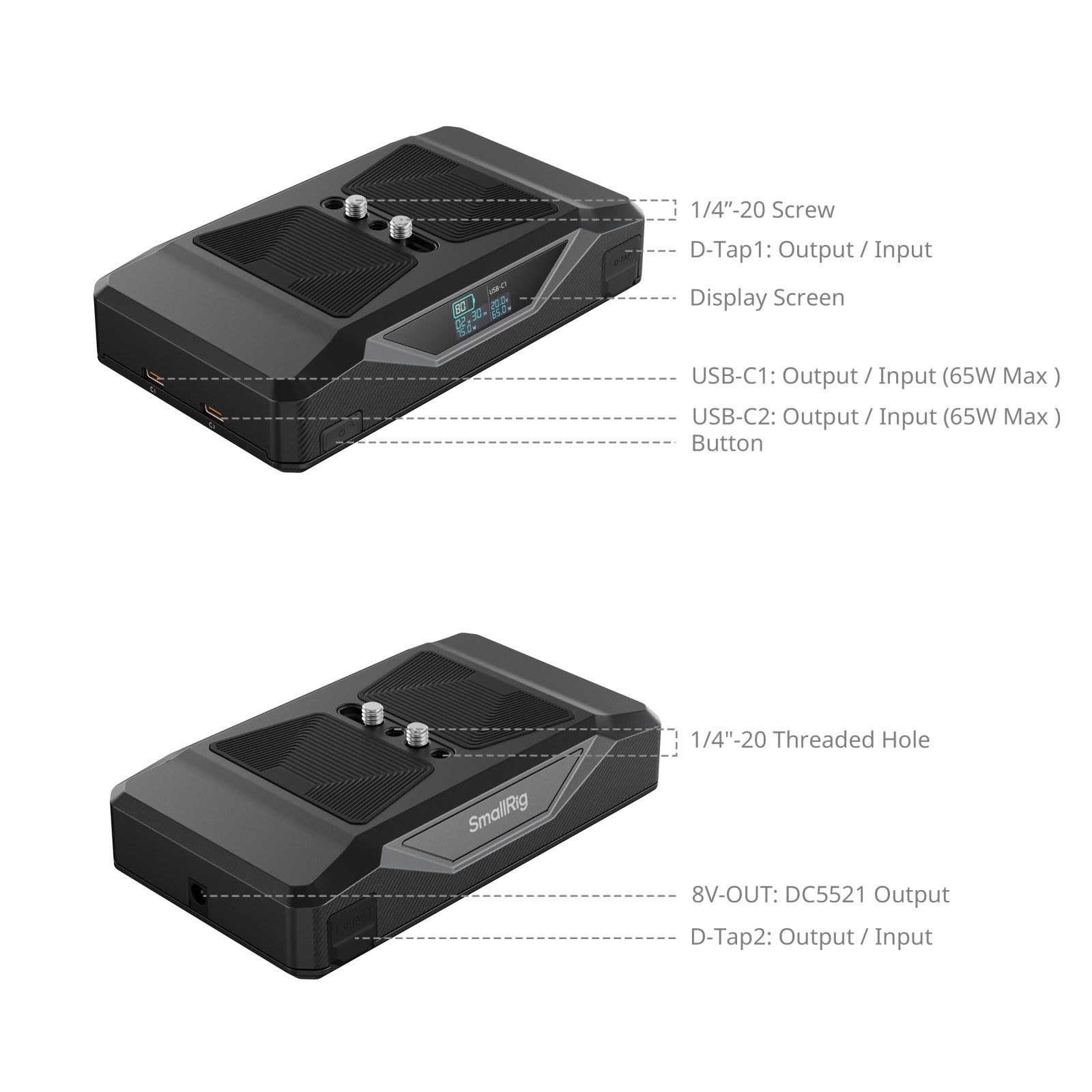 CB75 Батерия и комплект за основа на камера SmallRig