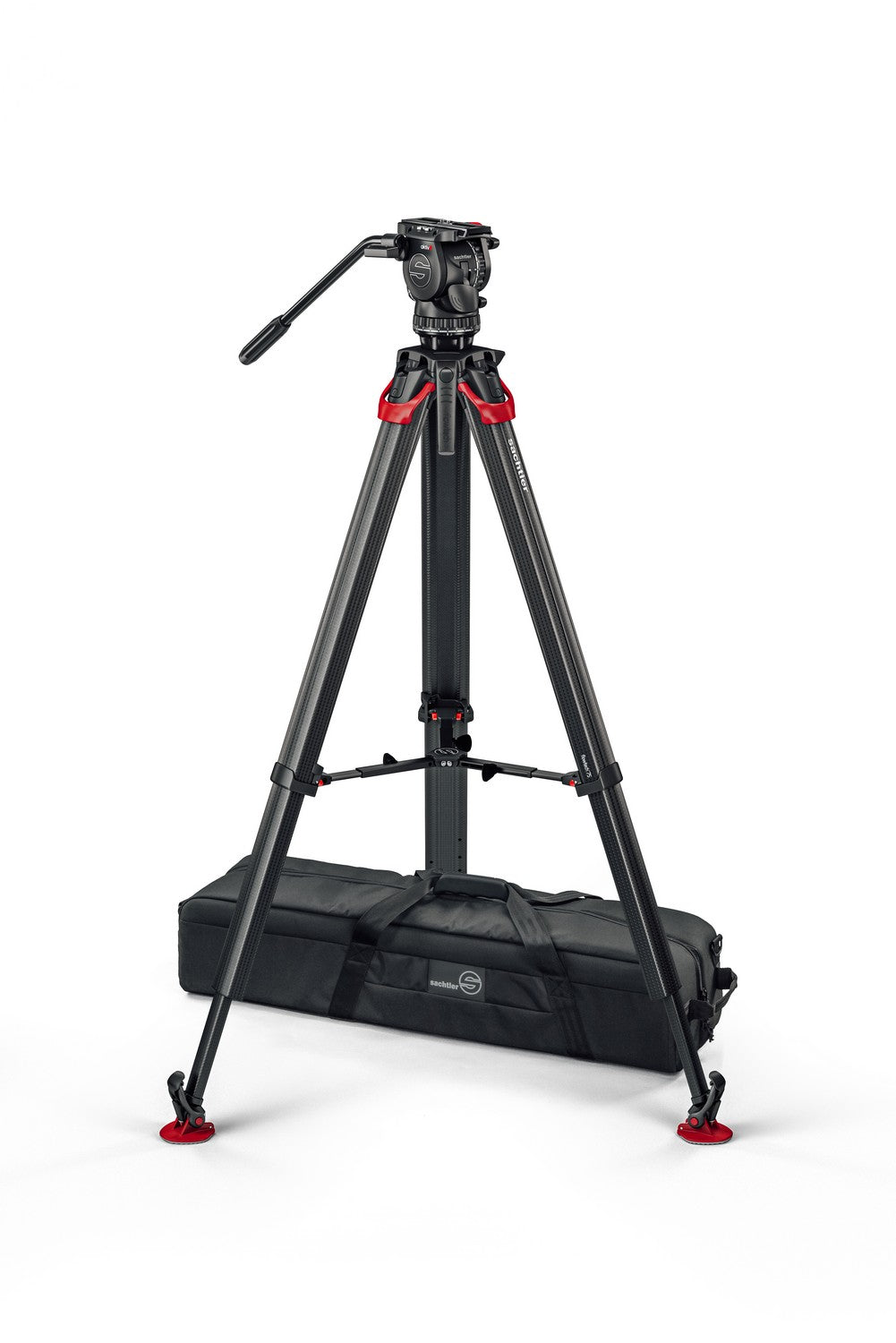 Видео статив комплект Sachtler System aktiv8 flowtech75 MS карбонов със система за бързо разпъване