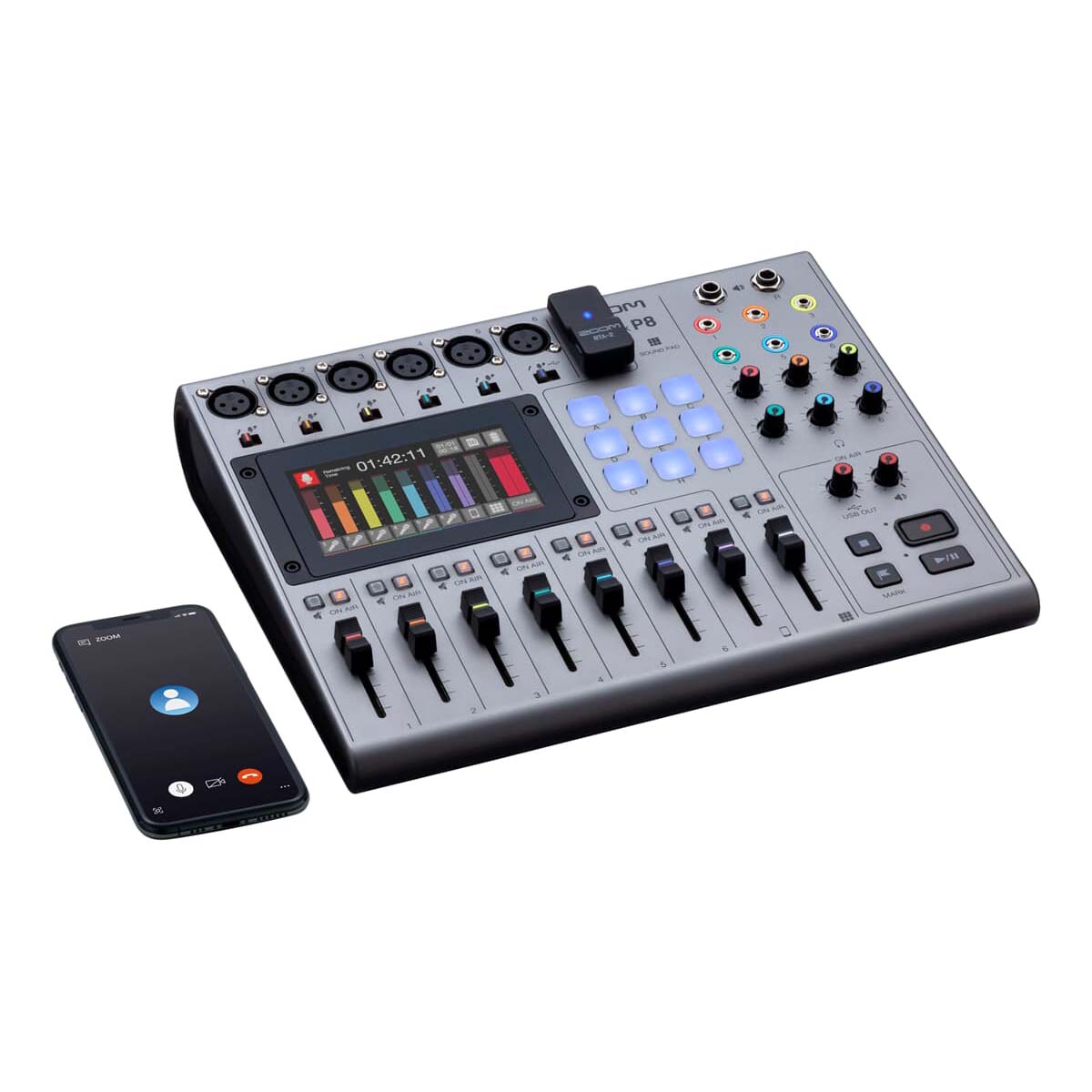 ZOOM PodTrak P8 - Podcast multitrack recorder