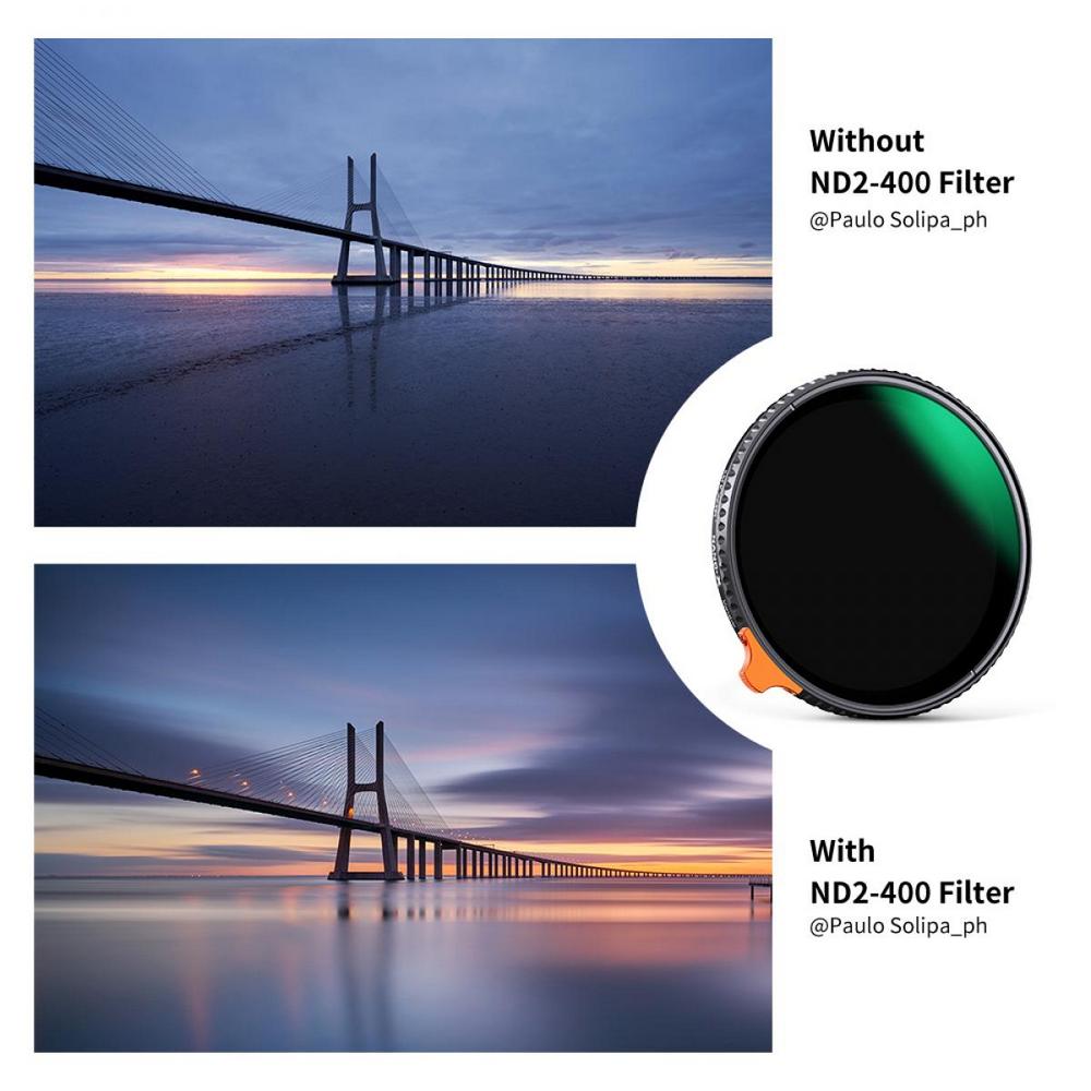 K&F Concept 95mm Variable ND Filter ND2-ND400 (9 Stop)