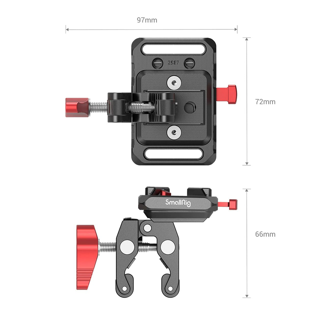 V-Lock мини плочка с клампа - SmallRig 2989