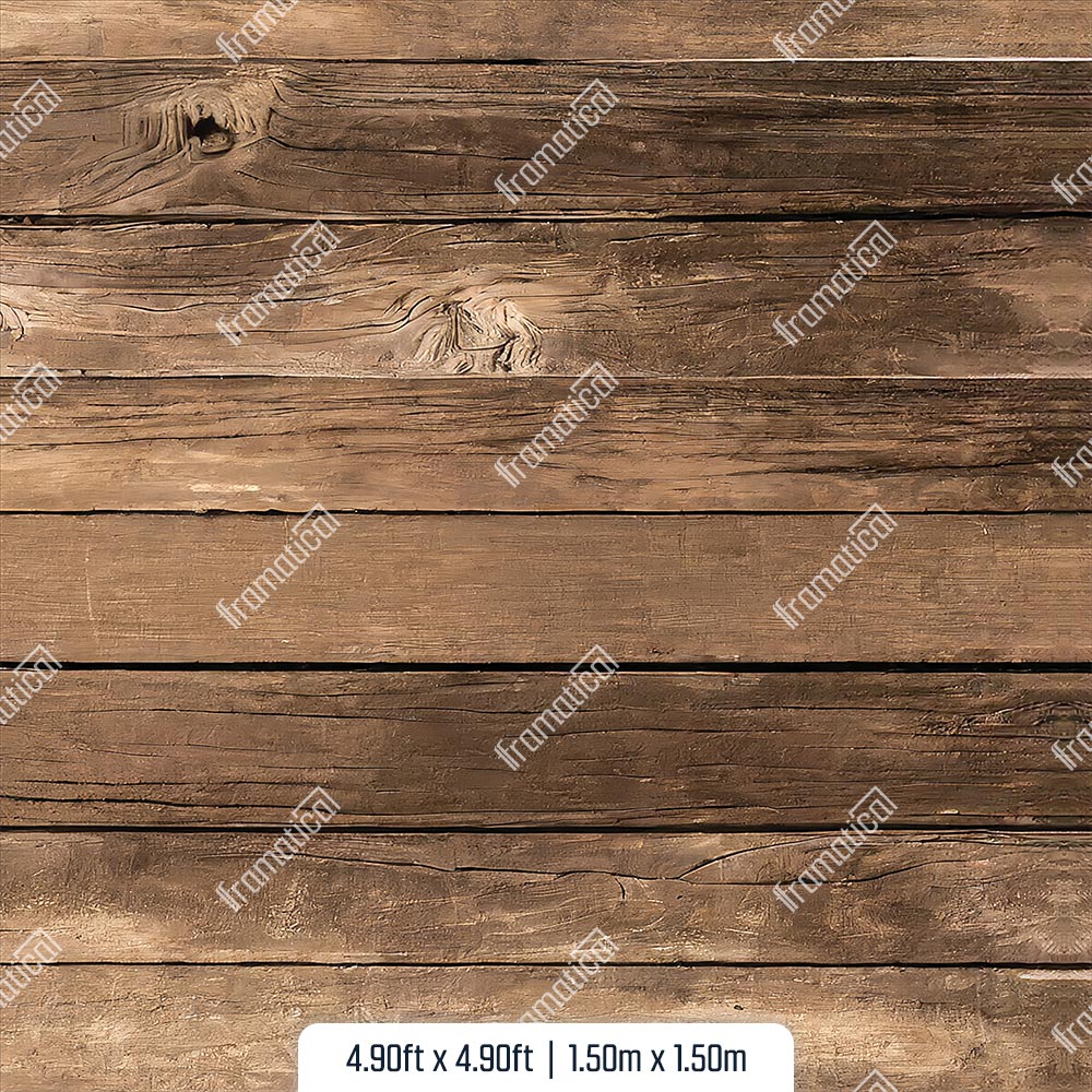 Подова подложка - Natural Brown Wood Plank- Horizontal - 1.50m x 1.50m