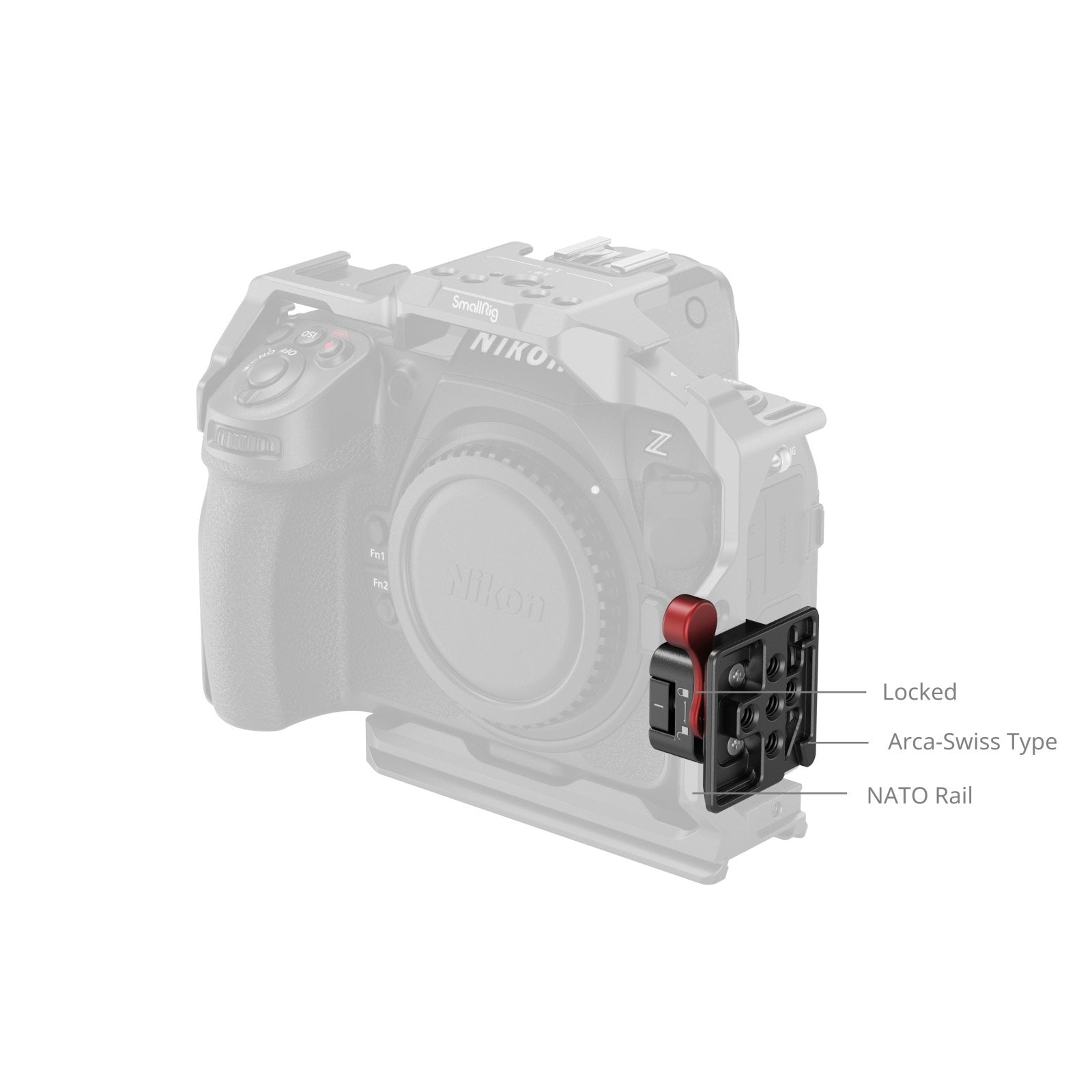 SmallRig NATO Clamp to Arca-Swiss Quick Release Plate