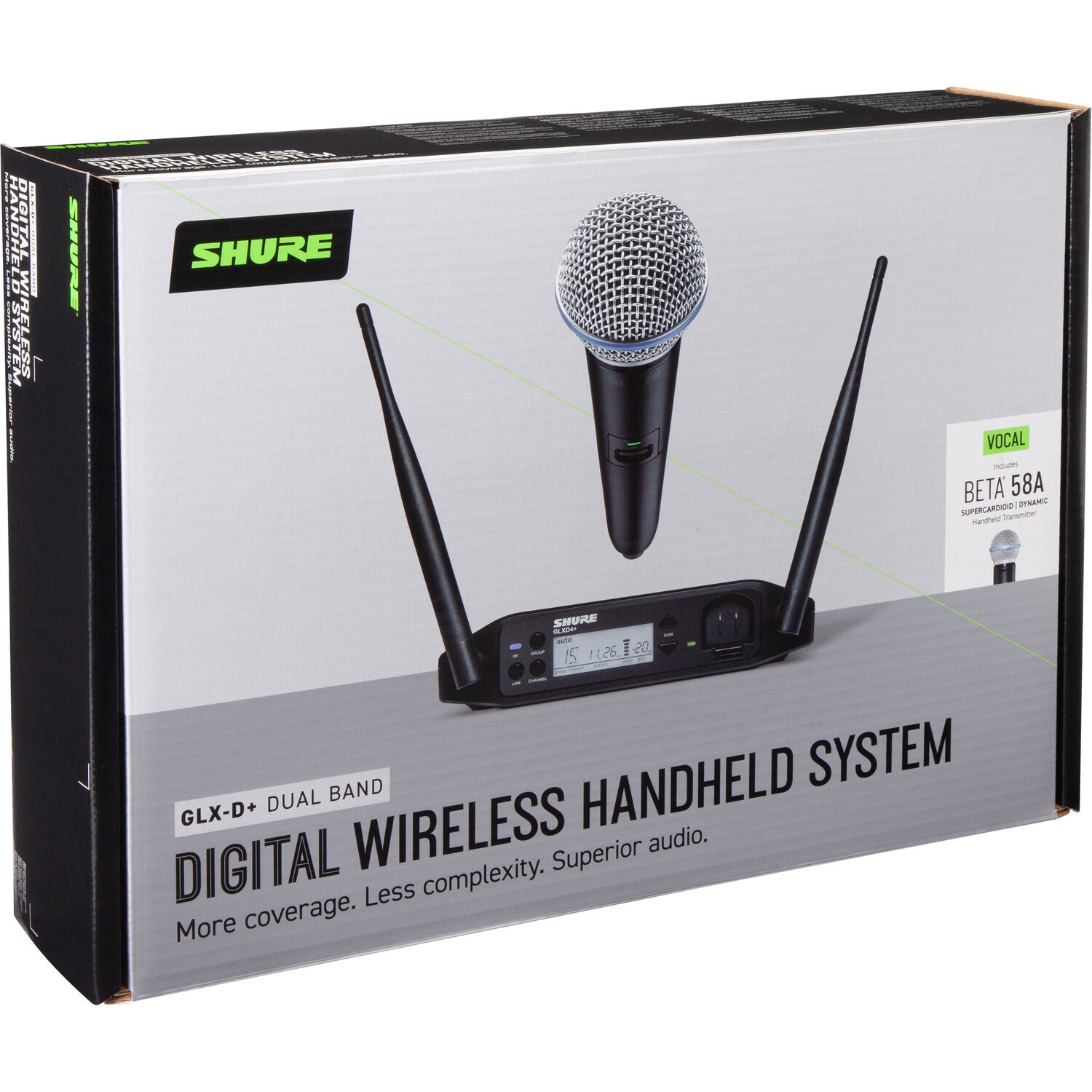 Shure GLXD24R+/B58 (2.4, 5.8 GHz) System with BETA58