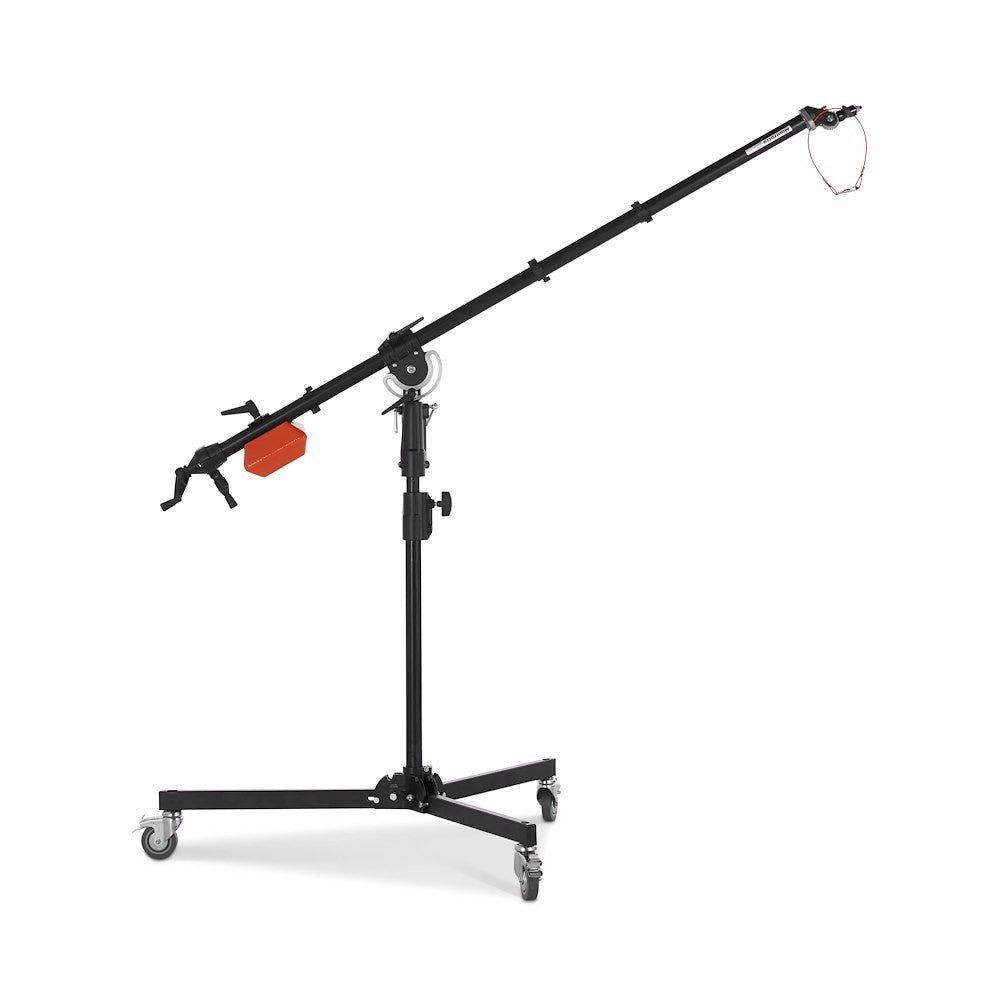 Статив с напречно рамо (жираф) Manfrotto Avenger Superboom с колонен статив с колелца - 5г. гаранция