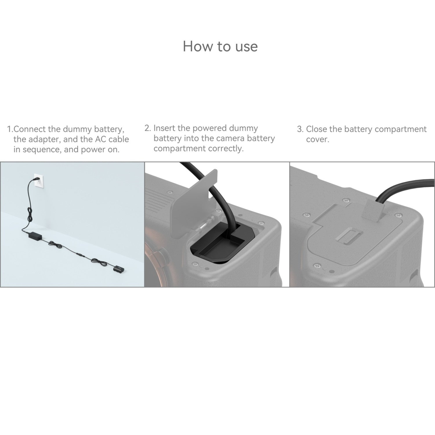 NP-FZ100 Dummy батерия със захранващ адаптер от SmallRig