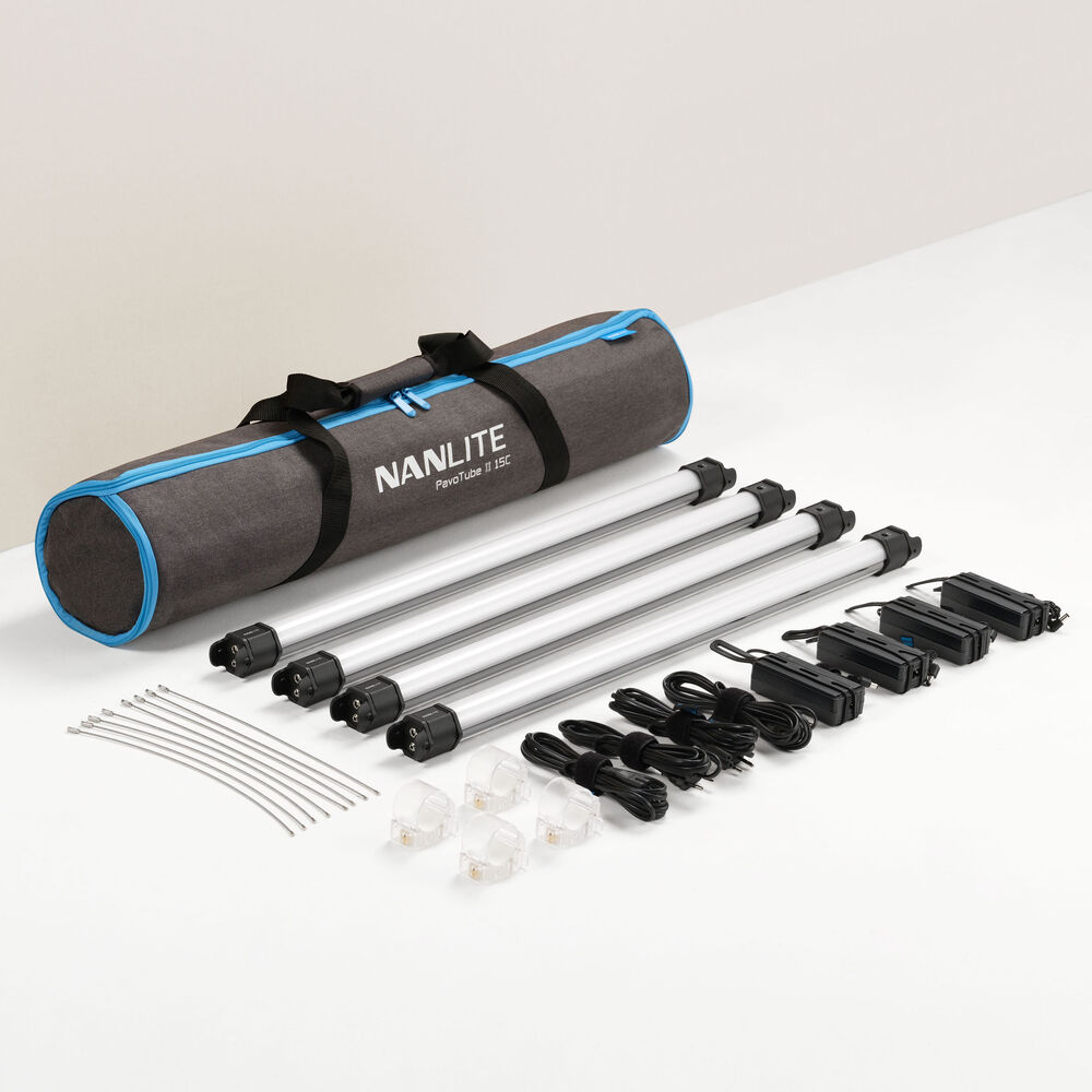 NANLITE Pavotube II 15C LED RGBWW Tube Light 4KIT
