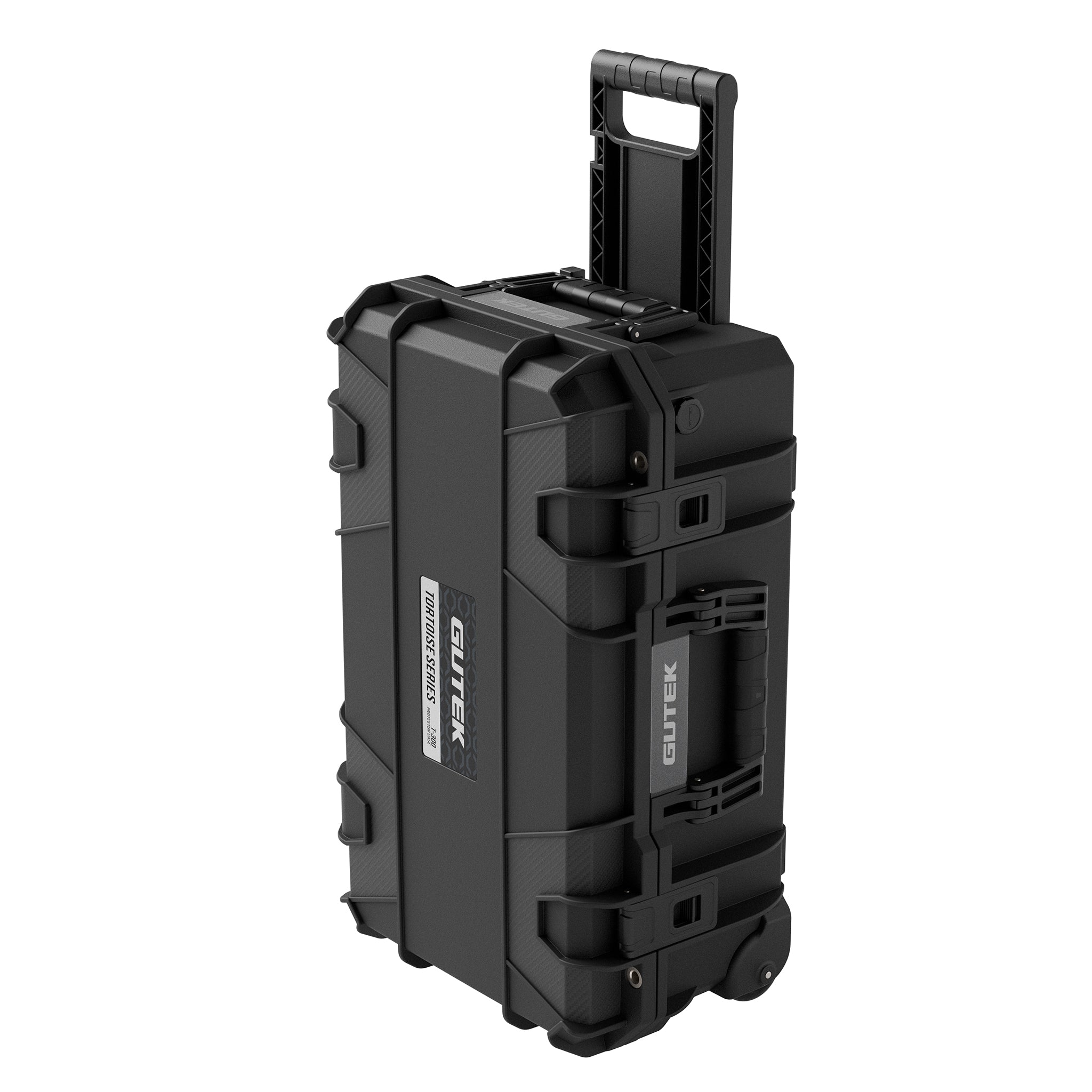 Твърд куфар с колелца GUTEK Tortoise T-300 Black - IP67