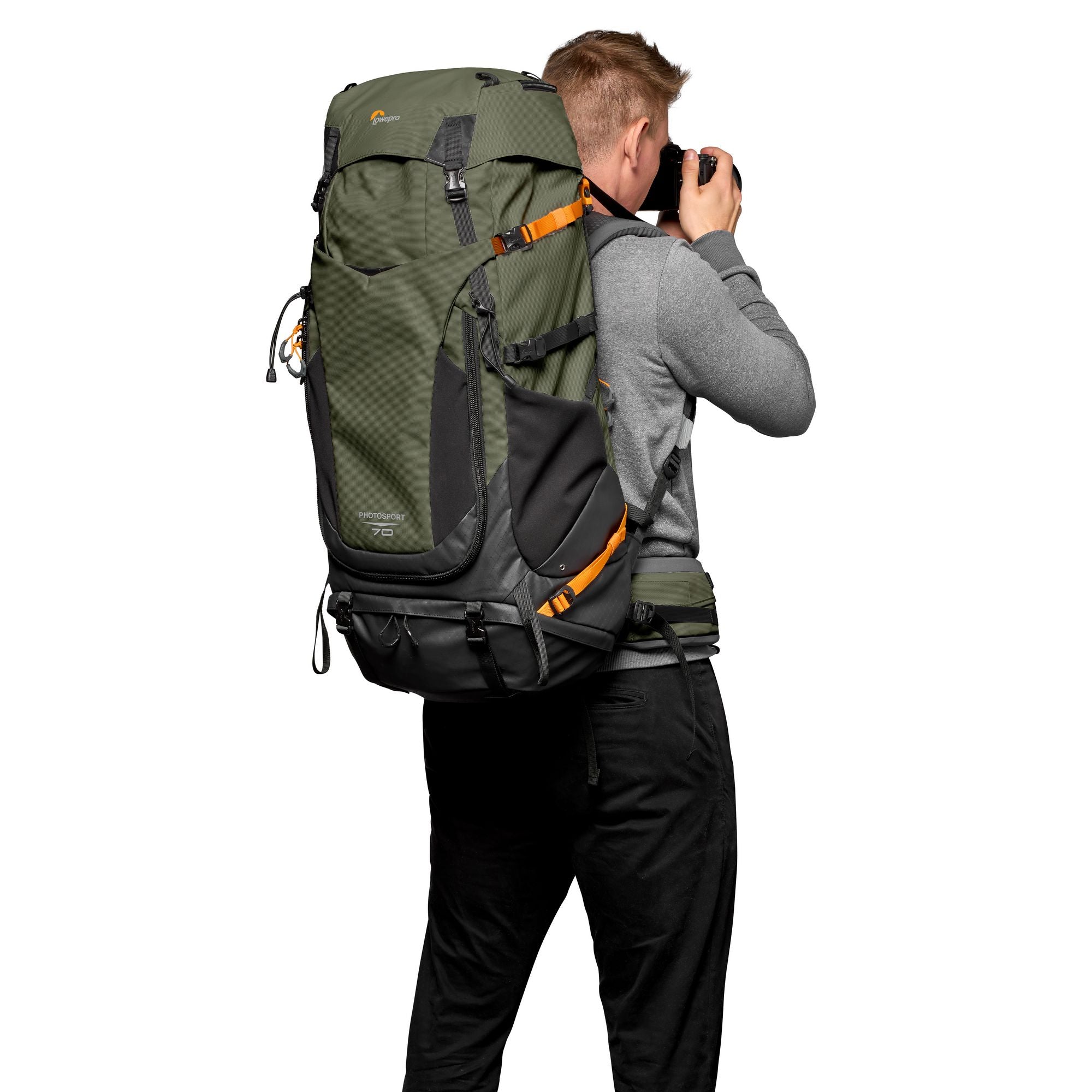 Раница Lowepro PhotoSport PRO 70L AW IV (M-L) - Тъмно зелен