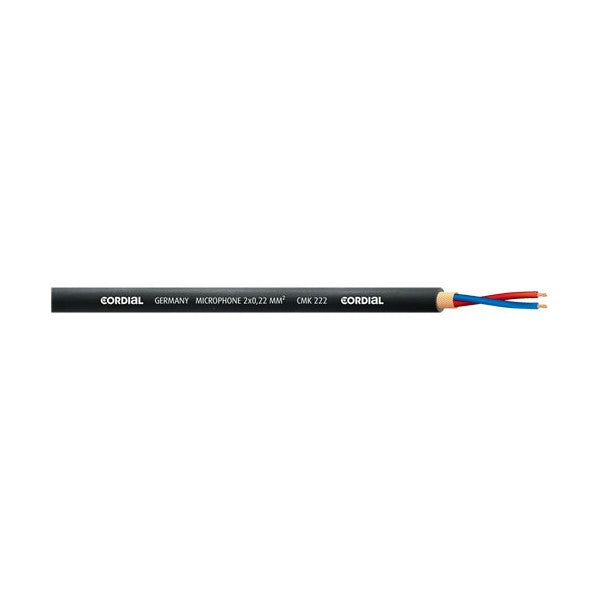 Audio cable CORDIAL CMK 222 BLACK (1m)